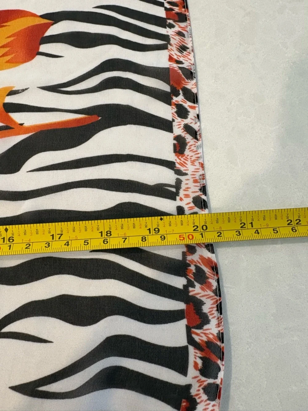 Wild at Heart Mixed Animal & Floral Print Chiffon Scarf - Picture 9 of 12